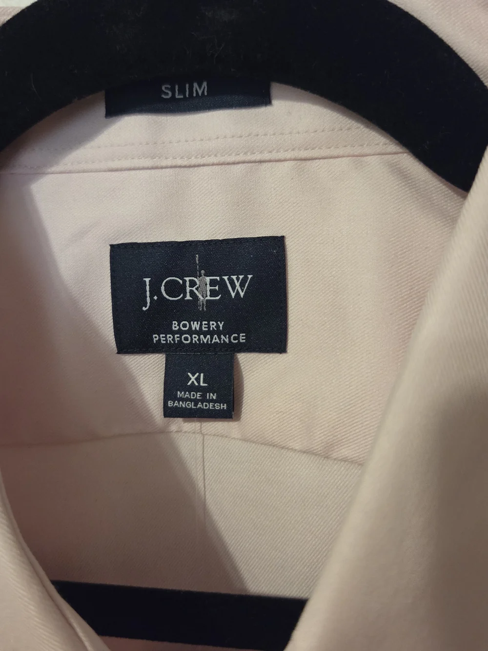 NWT J. Crew Bowery Performance Stretch Dress Shirt With Spread Collar Slim XL